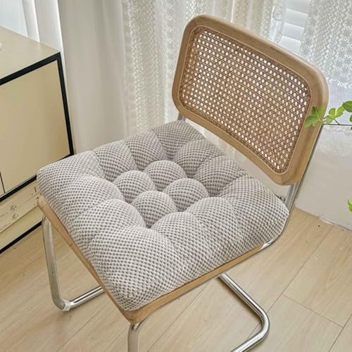 MTHGH Stuhlkissen Sitzkissen 45 * 45cm Futonmatte Tatami-Matte Langzeit-Sitzbodenstuhlmatte Büro-Esszimmerstuhlmatte Sitzauflagen Gartenmöbel Kissen für drinnen und draußen(B) von MTHGH