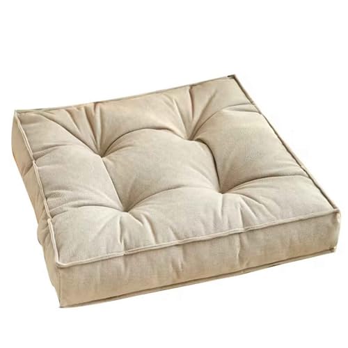 MTHGH Stuhlkissen Sitzkissen 45 * 45cm Futonmatte Tatami-Matte Langzeit-Sitzbodenstuhlmatte Büro-Esszimmerstuhlmatte Sitzauflagen Gartenmöbel Kissen für drinnen und draußen(C) von MTHGH