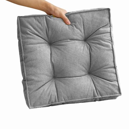 MTHGH Stuhlkissen Sitzkissen 45 * 45cm Futonmatte Tatami-Matte Langzeit-Sitzbodenstuhlmatte Büro-Esszimmerstuhlmatte Sitzauflagen Gartenmöbel Kissen für drinnen und draußen(D) von MTHGH