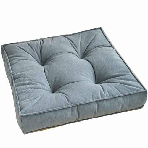 MTHGH Stuhlkissen Sitzkissen 45 * 45cm Futonmatte Tatami-Matte Langzeit-Sitzbodenstuhlmatte Büro-Esszimmerstuhlmatte Sitzauflagen Gartenmöbel Kissen für drinnen und draußen(D) von MTHGH