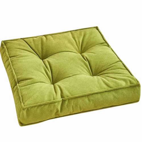 MTHGH Stuhlkissen Sitzkissen 45 * 45cm Futonmatte Tatami-Matte Langzeit-Sitzbodenstuhlmatte Büro-Esszimmerstuhlmatte Sitzauflagen Gartenmöbel Kissen für drinnen und draußen(E) von MTHGH