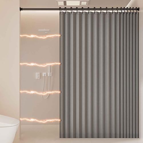 MTHGH Türvorhang Mit Stange Raumteiler Vorhang Gardinen Verdunkelnd Falttüren Innentüren Verdunkelungsvorhänge Schrankvorhang Für Offenen Kleiderschrank(*2,W 80*H 180cm) von MTHGH