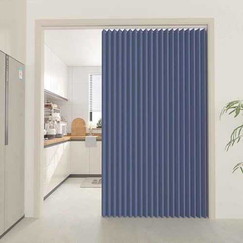 MTHGH Türvorhang Mit Stange Raumteiler Vorhang Gardinen Verdunkelnd Falttüren Innentüren Verdunkelungsvorhänge Schrankvorhang Für Offenen Kleiderschrank(*3,W 300*H 240cm) von MTHGH