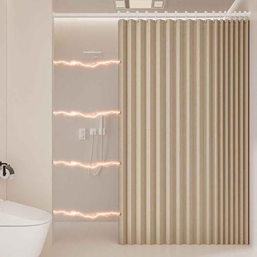 MTHGH Türvorhang Mit Stange Raumteiler Vorhang Gardinen Verdunkelnd Falttüren Innentüren Verdunkelungsvorhänge Schrankvorhang Für Offenen Kleiderschrank(*6,W 200*H 200cm) von MTHGH