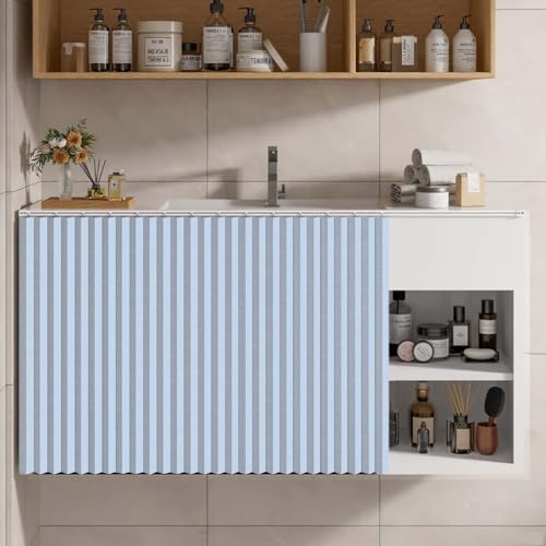 MTHGH Vorhang Küchenschrank Vorhang Für Regal Verdunklungsvorhänge Schrank Vorhang Mit Schiene Regal Vorhang for Windows, Cabinets, Wardrobes, Badezimmer Etc(#4,W160xH70cm) von MTHGH
