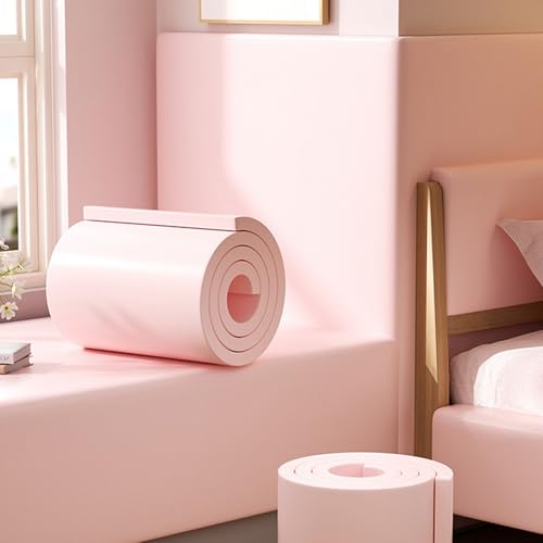 MTHGH Wandpaneele Gepolstert 200cm Wandschutz Kinderzimmer Bett Wandkissen Selbstklebend Wandpolster Bett Antikollision Polsterpaneel Wand Kantenschutz Wall Panels(#1,20x200cm/4 Rolls) von MTHGH