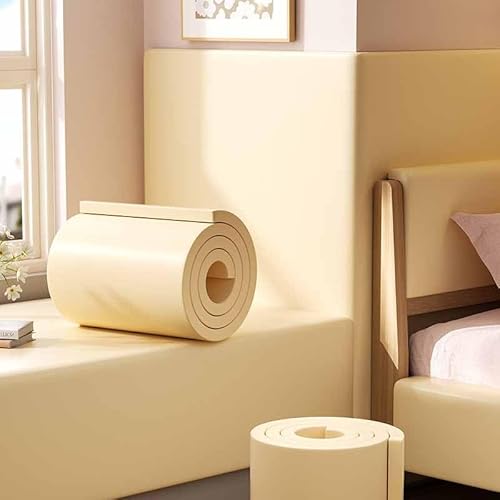 MTHGH Wandpaneele Gepolstert Kinderzimmer Wand 200cm Wandkissen Selbstklebend Kinderzimmer Wall Panels Paneele Wand Selbstklebend Wandschutz Schlafzimmer Wandschutz Bett Wandpolster(2) von MTHGH
