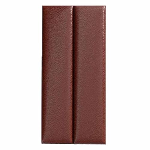MTHGH Wandpaneele Gepolstert Wandkissen Selbstklebend 3D Selbstklebend Wandaufkleber Paneele Wand,Wandkissen Bett Selbstklebend Leder Polsterpaneel Wandkissen Abnehmbar Schutzplatte(2) von MTHGH