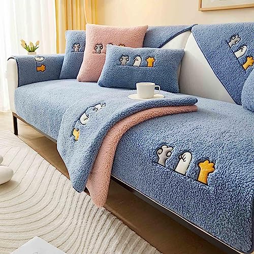 MTHGH sofaschutz，Samt rutschfest l Form 1 2 3 4 Sitzer Sofabezug ，sofaschoner Katze Hund Decke ecksofa Outdoor Sofa Überwurf,E-70x210cm von MTHGH