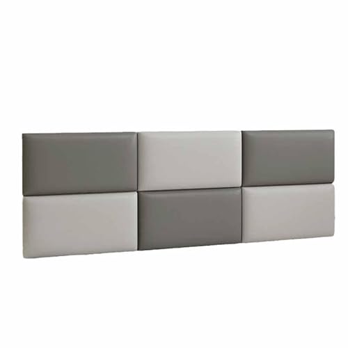 Wandpaneele Gepolstert Wandkissen Selbstklebend 3d Selbstklebend Wandaufkleber Paneele Wand,Wandkissen Bett Selbstklebend Leder Polsterpaneel Wandkissen Abnehmbar Schutzplatte(7,Width120*Height40) von MTHGH