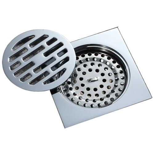 MTKSFDC Abflussgitter 1 STÜCK Badezimmer Quadratischer Duschablauf 4 Zoll Messing Chrom Bodenabtropffläche Falle Abfallgitter Runde Abdeckung Haarsieb 10 * 10 cm MTKSFDC Abflussgitter 1 STÜCK Badezimmer Quadratischer Duschablauf 4 Zoll Messing Chrom Bodenabtropffläche Falle Abfallgitter Runde Abdeckung Haarsieb 10 * 10 cm von MTKSFDC