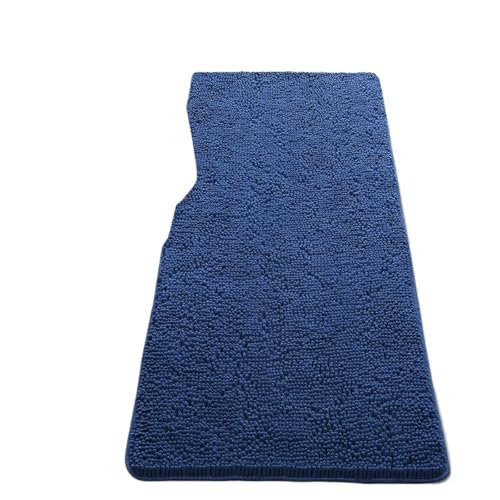 MTKSFDC Badematte rutschfest Verdickte Badezimmer-Anti-Rutsch-Badematte mit wasserabsorbierendem Badezimmerteppich, Eingangskorridor-Fußmatten-Teppich(Blue,61cmx122cm) von MTKSFDC