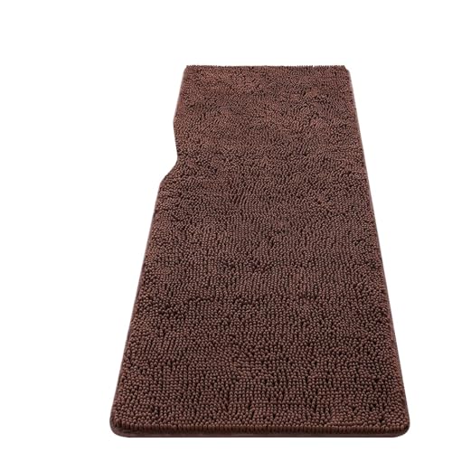MTKSFDC Badematte rutschfest Verdickte Badezimmer-Anti-Rutsch-Badematte mit wasserabsorbierendem Badezimmerteppich, Eingangskorridor-Fußmatten-Teppich(Chocolate,51cmx81cm) von MTKSFDC