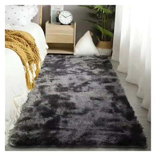 MTKSFDC Schlafzimmer Teppich Schlafzimmer Teppich Flauschige Teppiche for Wohnzimmer Große Nachttisch Kinder Spiel Matte Weiche Wohnkultur Balkon Shaggy Decke(Dark Grey tie Dyeing,80x200cm I 31x78in) MTKSFDC Schlafzimmer Teppich Schlafzimmer Teppich Flauschige Teppiche for Wohnzimmer Große Nachttisch Kinder Spiel Matte Weiche Wohnkultur Balkon Shaggy Decke(Dark Grey tie Dyeing,80x200cm I 31x78in) von MTKSFDC