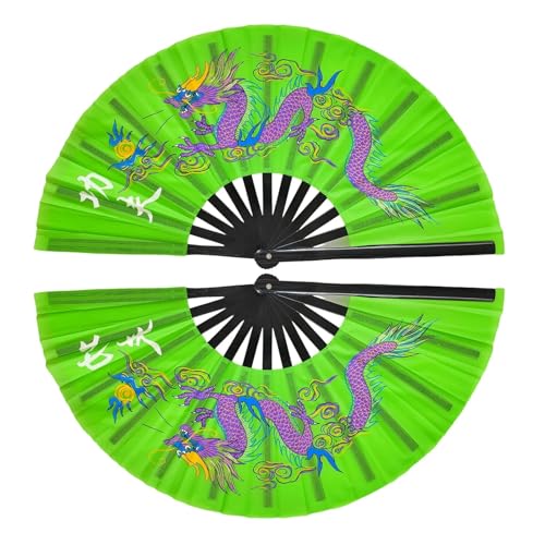 MTKSFDC Tai Chi FäCher Tai Chi Fan Kung Fu Kampfkunst Fans Wushu Kunst Cosplay Dance Performance Fan(Color:12) von MTKSFDC