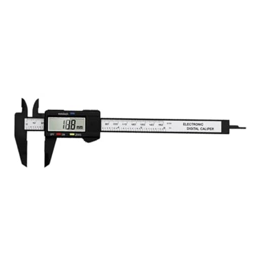 Messschieber Electronic Digital Display Vernier Caliper 0-150MM Large Screen Digital Direct Reading Micrometer Ruler Measuring Tool(Black type 1) von MTKSFDC