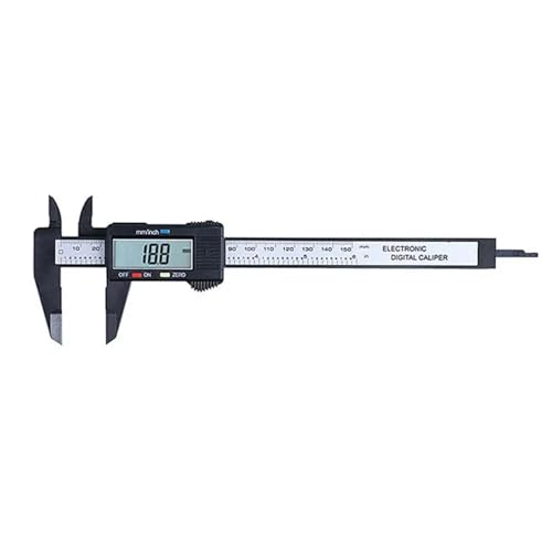 Messschieber Electronic Digital Display Vernier Caliper 0-150MM Large Screen Digital Direct Reading Micrometer Ruler Measuring Tool(Black type 3) von MTKSFDC