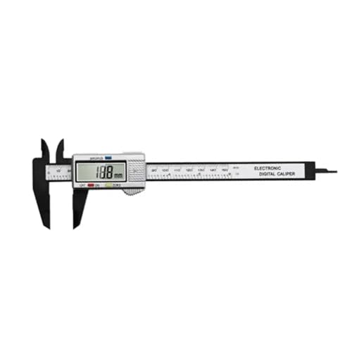 Messschieber Electronic Digital Display Vernier Caliper 0-150MM Large Screen Digital Direct Reading Micrometer Ruler Measuring Tool(Silver type 1) von MTKSFDC