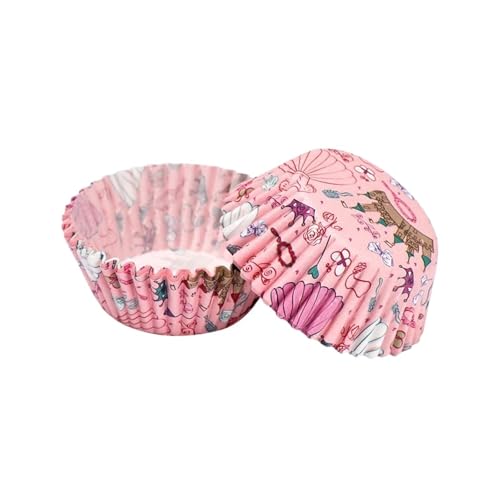 Muffins PapierföRmchen 300PCS Fett-proof Kuchen Papier Tassen Tier Blume Muffin Tasse Cupcake Backform Backformen DIY Gebäck Werkzeuge Küche zubehör(Color 4) von MTKSFDC