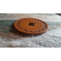 Personalisierte Erste Untersetzer von MTLeatherCrafting