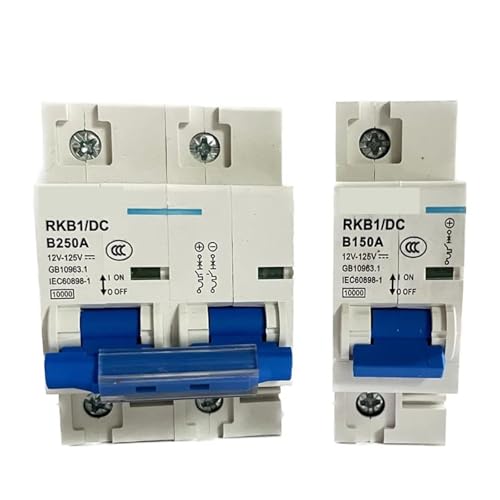 MTMXALBBR 1P/2P DC Circuit Breaker 80A 100A 125A 150A 200A 250A Strom Schutz Schalter for Solarzelle Yacht batterie leisurely(2p,200A) von MTMXALBBR