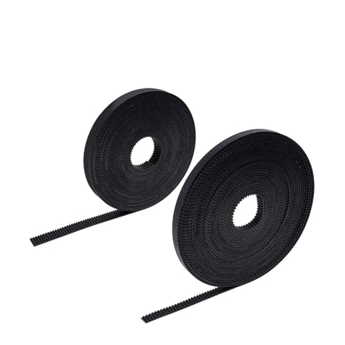MTMXALBBR GT2 Offener Zahnriemen Gummi Breite 6mm 3D Drucker Teile 2GT Synchrone Baumwollriemen Schwarze Öffnung leisurely(PU Steel Wire Belt) von MTMXALBBR