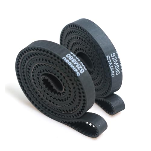 MTMXALBBR STS S2M Zahnriemen, Breite 5–20 mm, Gummi, geschlossene Schleife, Umfangsriemen leisurely(S2M-888 (444 Teeth),2pcs-12mm) von MTMXALBBR