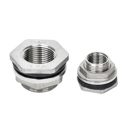 MTMXALBBR Wassertank-Anschluss männlich Rohr einzelne lose Schlüssel Schwenk Armaturen Mutter Jointer mit Dichtung leisurely(304 stainless steel,3/4 inch) von MTMXALBBR