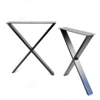 Metall Tischbeine X , 2Er Set, Kostenlose Holzschrauben Und Filzschoner Inklusive von MTMebel