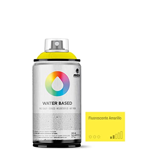 MTN fluoreszierend gelb 300 ml auf Wasserbasis SPRAY PAINT von Montana Colors