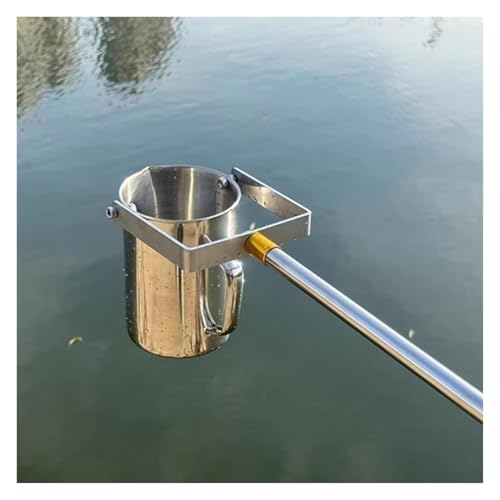 500 ml 1000 ml Teleskop-Wasserprobenehmer, Edelstahlstab mit Pendelbecher zur Umweltüberwachung, Flusswasserprobenahme(Silver 1000ml,0.86~2m) von MTNBHH