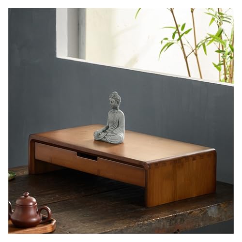 MTNBHH Altarschrank aus Bambus mit Aufbewahrungsschublade, Meditationstisch im asiatischen Stil for spirituelle Räume zu Hause(50cm/19.7in) von MTNBHH