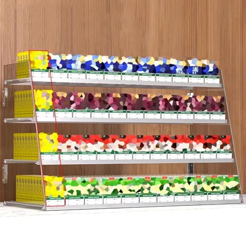 Automatischer Zigarettenschieber-Präsentationsständer, Acryl-Wandhalterung oder Theken-Organizer-Ständer for die Tabakvitrine im Einzelhandelsgeschäft, Supermarkt(4 floors 310packs) von MTNBHH