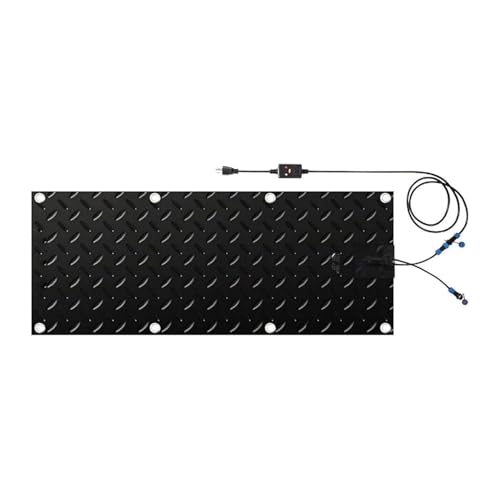 Beheizte Schneeschmelzmatte, 25x76 cm rutschfeste Außenheizmatte für Treppen, Gehwege, Auffahrten, Eisschmelzpads(1 Stück, 10x15inch(25.4x38.cm)) von MTNBHH