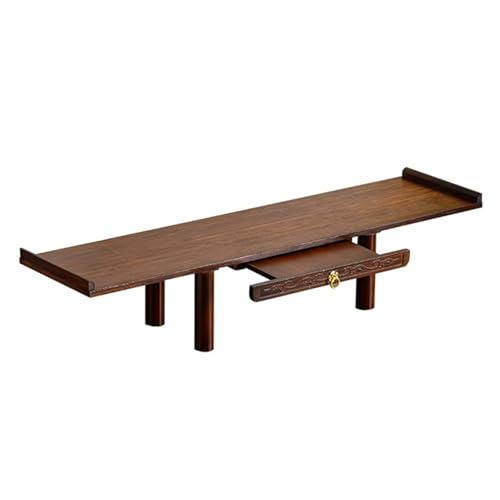 MTNBHH Buddha-Altartisch aus Bambus mit verstecktem Tablett, einziehbares Zugplatten-Design, Meditationsschrank aus Holz for Zuhause(40x25x18.5cm/15.7x9.8x7.3in) von MTNBHH