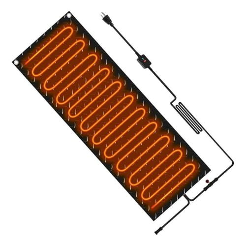 MTNBHH Heizmatte für den Außenbereich, 25 x 76 cm, rutschfest, für Treppen und Einfahrten (1 Stück, 25,4 x 122 cm) von MTNBHH