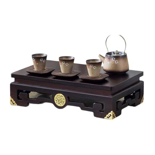 MTNBHH Tragbarer Altartisch aus Bambus mit Wolkenschnitzerei, multifunktionaler Meditationsschreinständer for die Dekoration des Heimtempels(60cm/23.6in) von MTNBHH