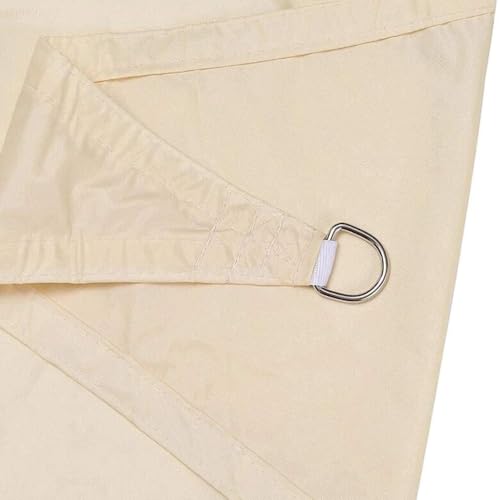 MTNBHH Wasserdurchlässige Sonnensegel-Überdachung, dreieckiger Sonnenschutz mit Hardware for den Außenbereich, Terrasse, Garten, Deck, Hinterhof(Beige,3.6 * 3.6 * 3.6m/11.8 * 11.8 * 11.8ft) von MTNBHH