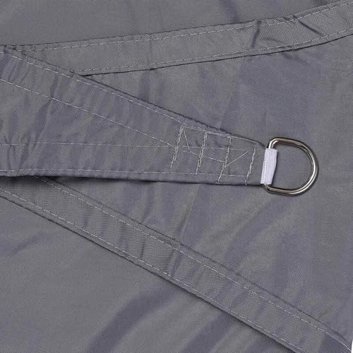 MTNBHH Wasserdurchlässige Sonnensegel-Überdachung, dreieckiger Sonnenschutz mit Hardware for den Außenbereich, Terrasse, Garten, Deck, Hinterhof(Gray,2 * 2 * 2m/6.6 * 6.6 * 6.6ft) von MTNBHH