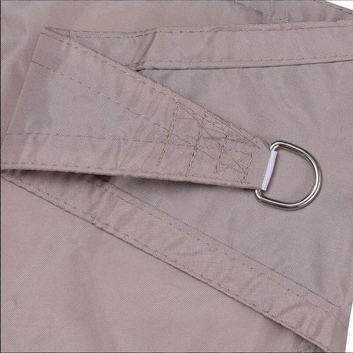 MTNBHH Wasserdurchlässige Sonnensegel-Überdachung, dreieckiger Sonnenschutz mit Hardware for den Außenbereich, Terrasse, Garten, Deck, Hinterhof(Light Gray,4.5 * 4.5 * 4.5m/14.8 * 14.8 * 14.8ft) von MTNBHH