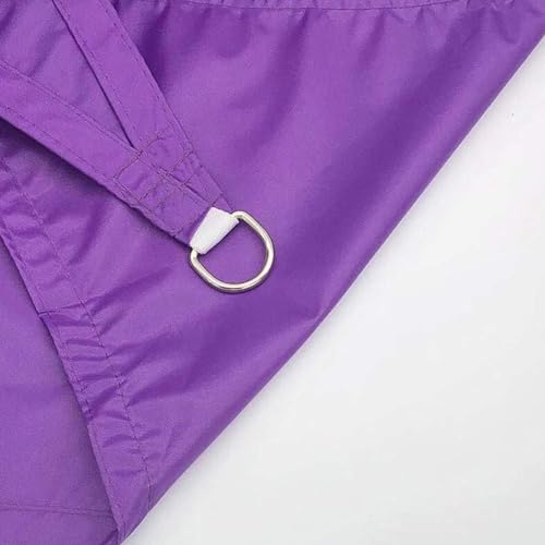 MTNBHH Wasserdurchlässige Sonnensegel-Überdachung, dreieckiger Sonnenschutz mit Hardware for den Außenbereich, Terrasse, Garten, Deck, Hinterhof(Purple,3.6 * 3.6 * 3.6m/11.8 * 11.8 * 11.8ft) von MTNBHH