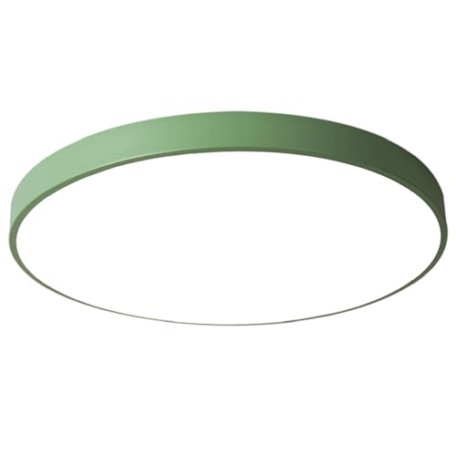 MTNROO Kreative Deckenleuchte In 5 Farben Macaron Ultradünner Deckenleuchtenschirm 3 Dimmbare Energiespar-Flachlampe Runde Superhelle Leuchte Für Schlafzimmer, Wohnzimmer Und Flur von MTNROO