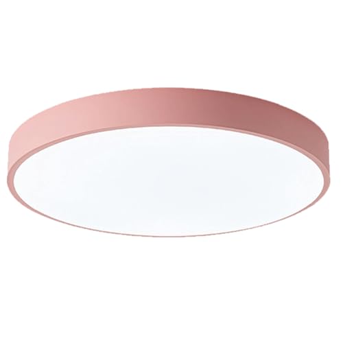 MTNROO Kreative Deckenleuchte In 5 Farben Macaron Ultradünner Deckenleuchtenschirm 3 Dimmbare Energiespar-Flachlampe Runde Superhelle Leuchte Für Schlafzimmer, Wohnzimmer Und Flur von MTNROO