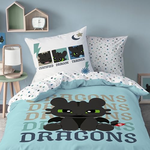 MTOnlinehandel Dragons Bettwäsche 135x200 + 80x80 – Ohnezahn Kinderbettwäsche – 100% Baumwolle – Wendemotiv – Jungen Bettwäsche Set – Reißverschluss – Geschenk-Idee Toothless Night Fury MTOnlinehandel Dragons Bettwäsche 135x200 + 80x80 – Ohnezahn Kinderbettwäsche – 100% Baumwolle – Wendemotiv – Jungen Bettwäsche Set – Reißverschluss – Geschenk-Idee Toothless Night Fury von MTOnlinehandel