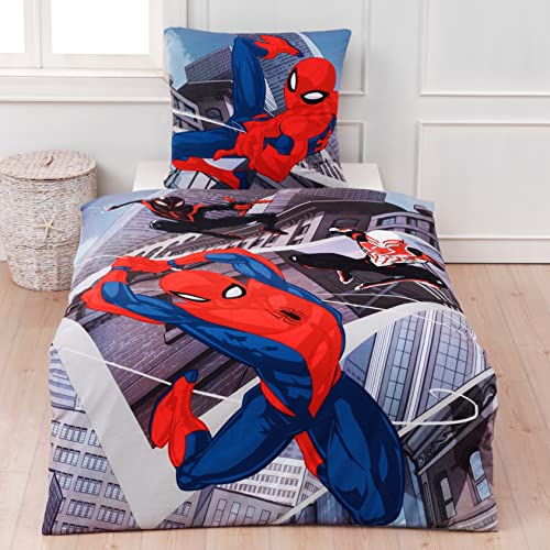 Marvel Spiderman Bettwäsche Bettbezug 135x200 80x80 Baumwolle · Kinderbettwäsche Teenager-Bettwäsche · NY Fanartikel Comic Spinne von MTOnlinehandel