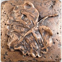 Bronze 4 "x4" Blatt #2 | Falling Leaves Collection von MTPortrait