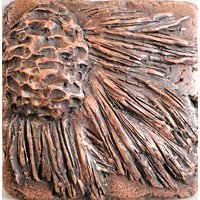 Kupfer 4x4 Pine Cone Wandfliese von MTPortrait