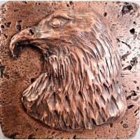 Kupfer Wildtiere | Adler 4 "x 4" Dekorative Wandfliese von MTPortrait
