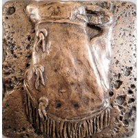 Western Bronze | Chaps 4 Zoll X Dekorative Metallwandfliese von MTPortrait