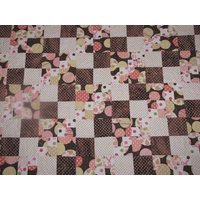 Gesteppte Braun & Rosa Lap Decke Gesteppte Braun & Rosa Lap Decke von MTQuiltedTreasures